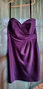 Alfred Angelo cobalt blue strapless dress